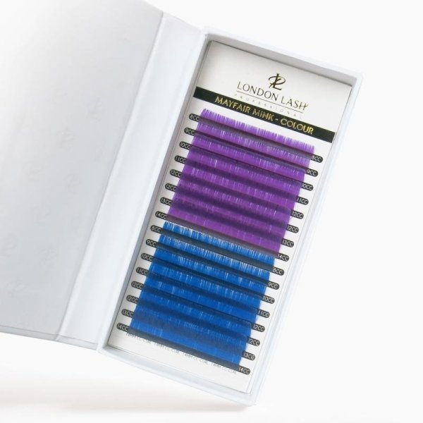 Фиолетовый /Cиний ресницы Mayfair Mink 0.07