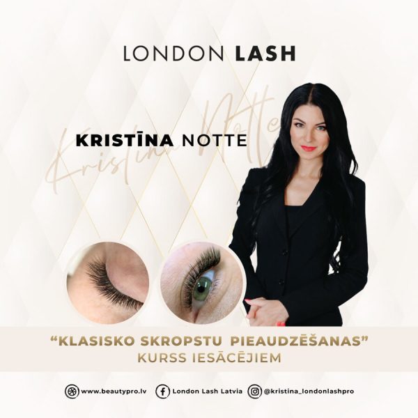 Klasiskās skropstu pieaudzēšanas kurss